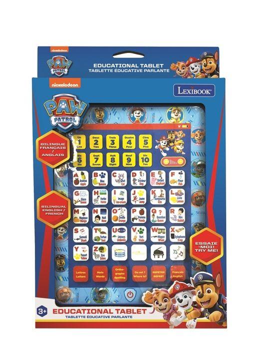 To-språklig pedagogisk nettbrett Paw Patrol (EN/FR)