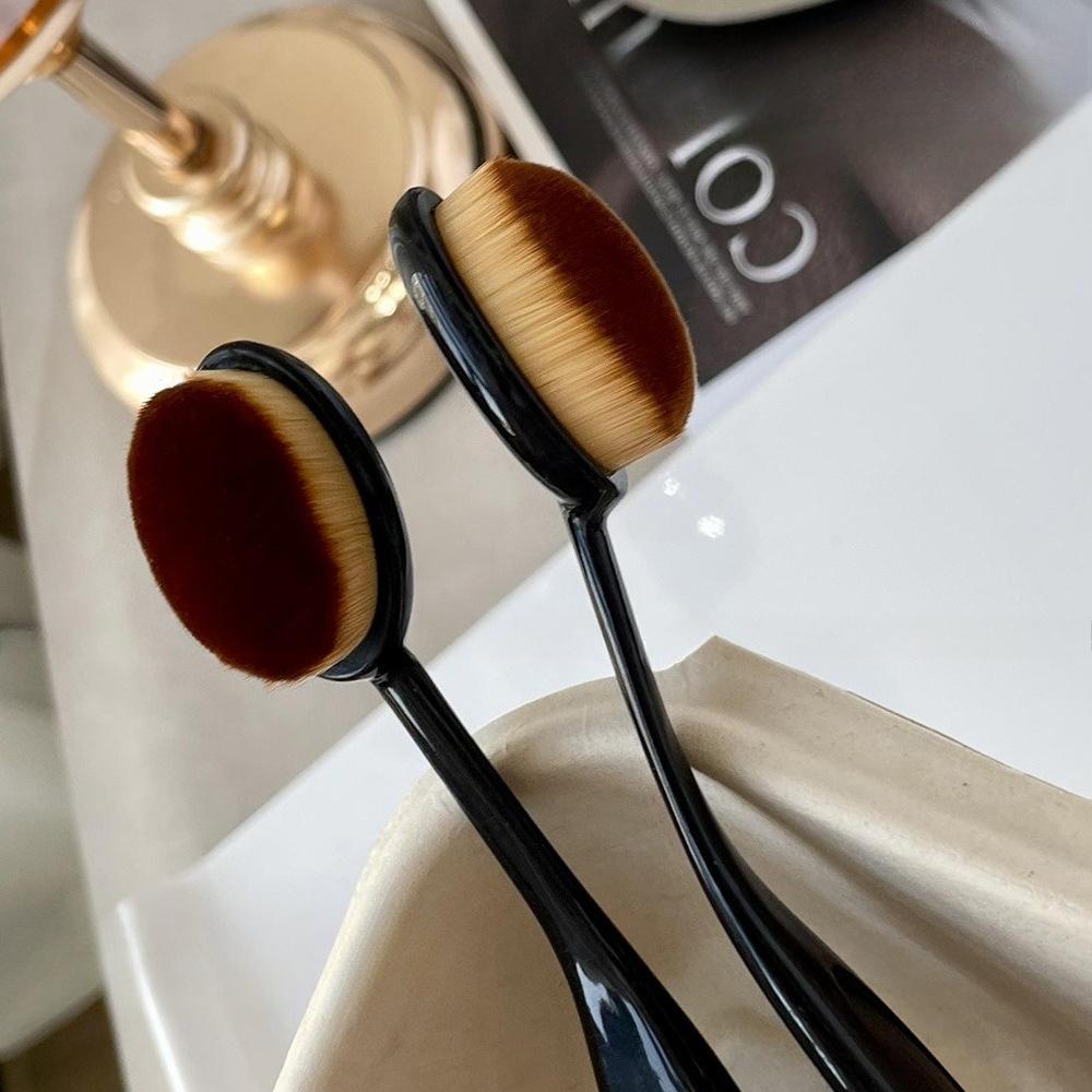 Black Handle Nail Dust Brush Soft Hair Comfortable Small Brush