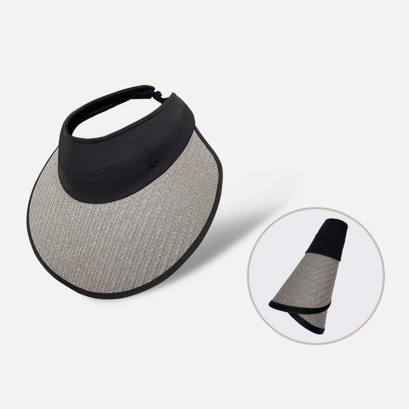 Sunscreen Hat Women's Summer Outdoor Versatile Face Small Empty Top Sun Hat Enlarged Brim Simple Letter Sun Hat