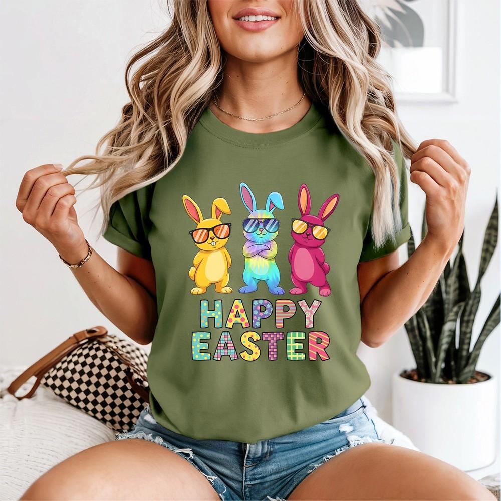 Funny Easter Bunny Cool Bunnies Happy Easter Unisexs Tshirt