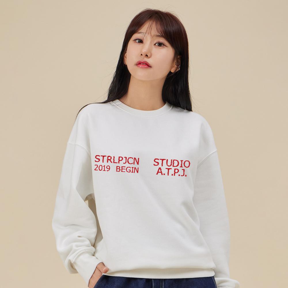 ASTRAL PROJECTION Ap Studio Begin Loose Fit Sweatshirt_White