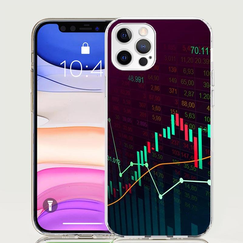 Trade Investment Forex Stock Market Phone Case For iPhone 17 Air 16 15 Plus 11 14 Pro Max 13 Mini 12 7 8 + SE Pattern Art Custom