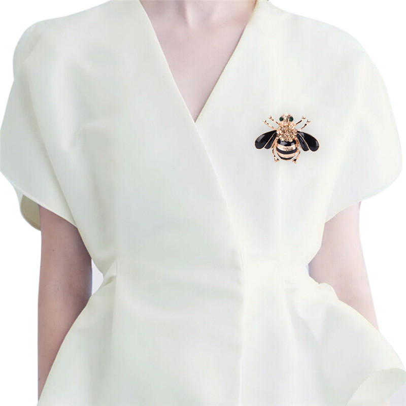 Bie Brosje Elegant Gullbelagt Festbrosje Smykker