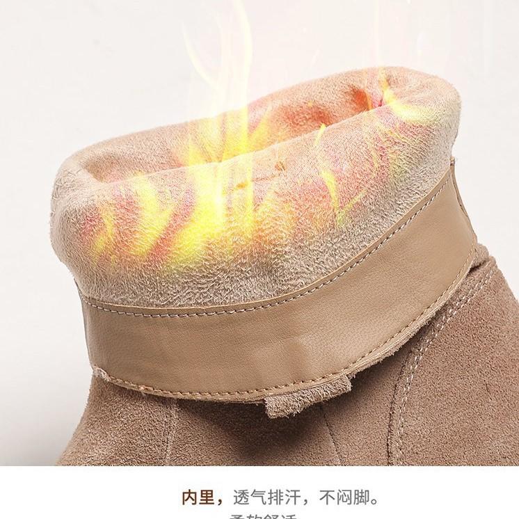 2025 new short boots round head flat bottom microfiber fashion boots PU solid color spring and autumn suede Martin boots women