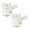2Pcs Salt Dispenser Salt Shaker One-Touch 0.5g Measuring Spice Jar Kitchen Condiment Container with Dust-Proof Lid Quantitative Spice Bottle