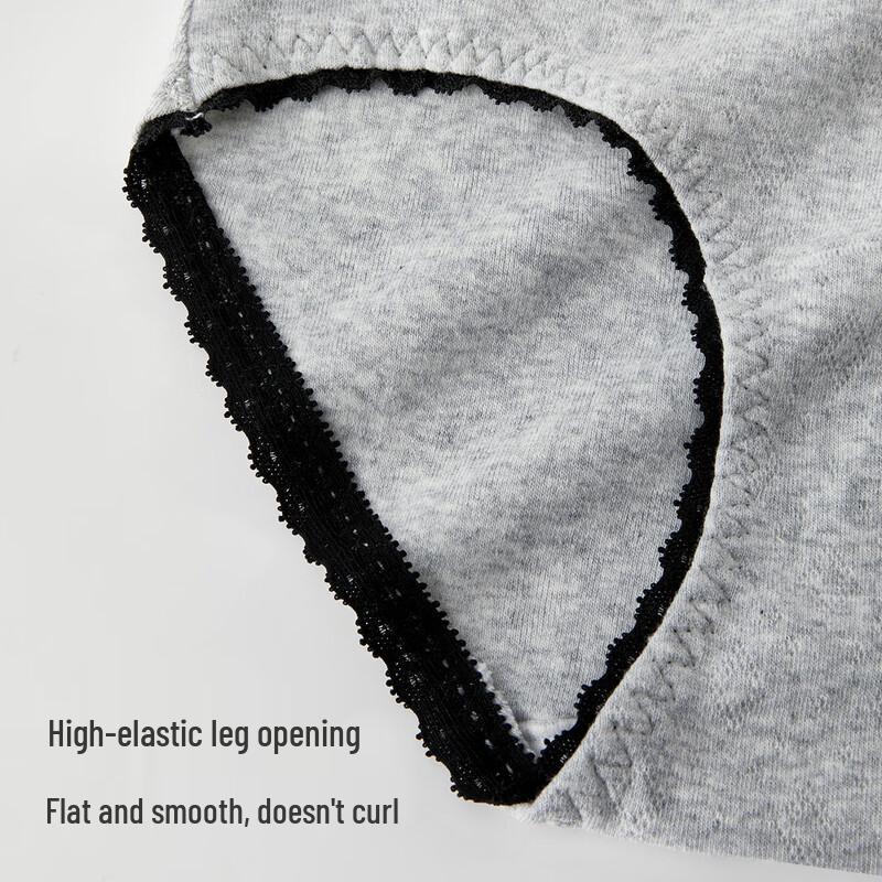 MIIOW Women's 2025 Antibacterial Pure Cotton Mid-Waist Briefs