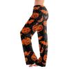 Kadın Cadılar Bayramı Baskılı İpli Pijama Altı - Eğlenceli Baskılı Desenli Yumuşak Günlük Uyku Pantolonu, Kadınlar İçin Rahat Alt Giyim, Bol Kesim