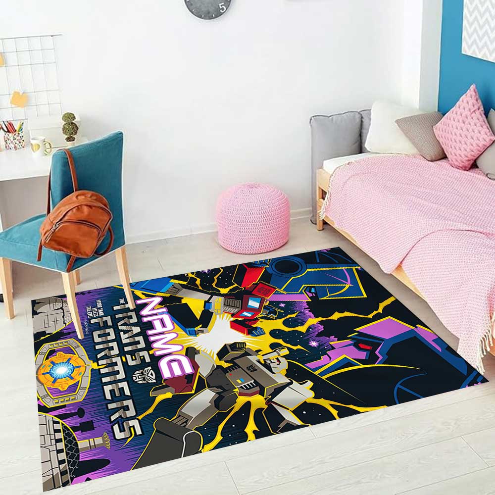 Transformers Fans (26) Customize your name rug, office chair cushion, home bedroom living room gift.