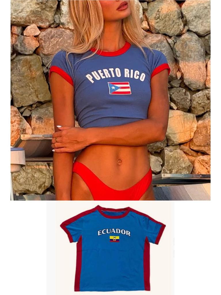 Damski crop top slim fit w stylu Y2K - Streetwear w stylu europejskim i amerykańskim