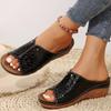 Sandals Women Shoes Summer Platform Heels Shoes Woman Slip On Shoes Wedge Women's Sandals Soft Woman Slippers Footwear Female