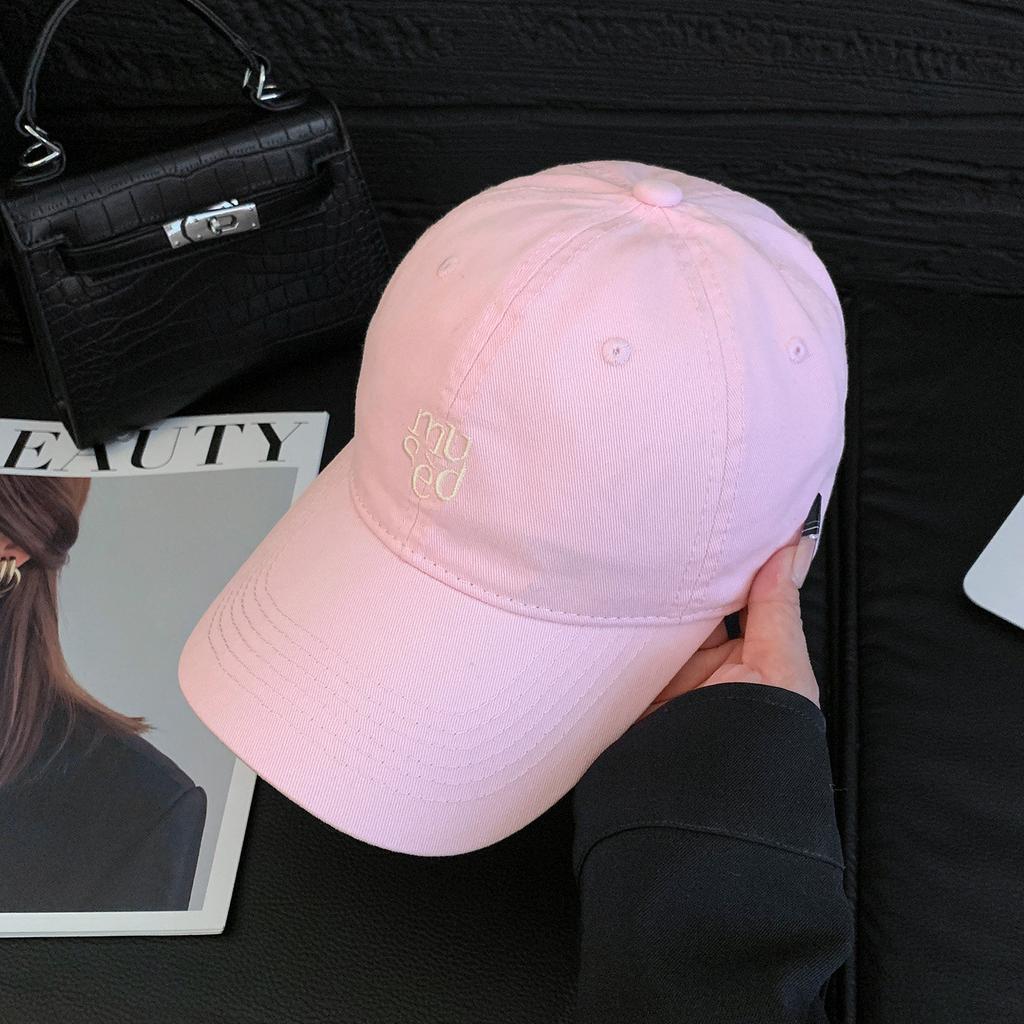 ins hat women's spring and summer new versatile embroidered baseball cap men and women couples face small cap