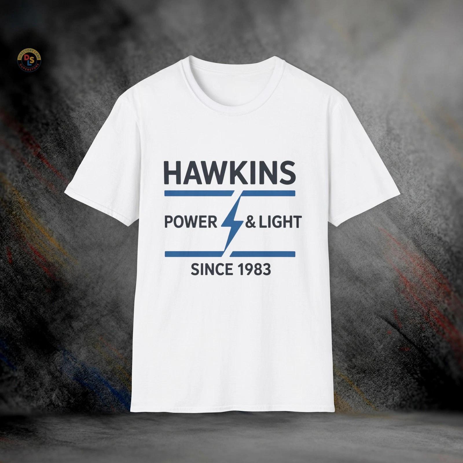 Hawkins Power & Light T-Shirt | Softstyle Tee XXXXL
