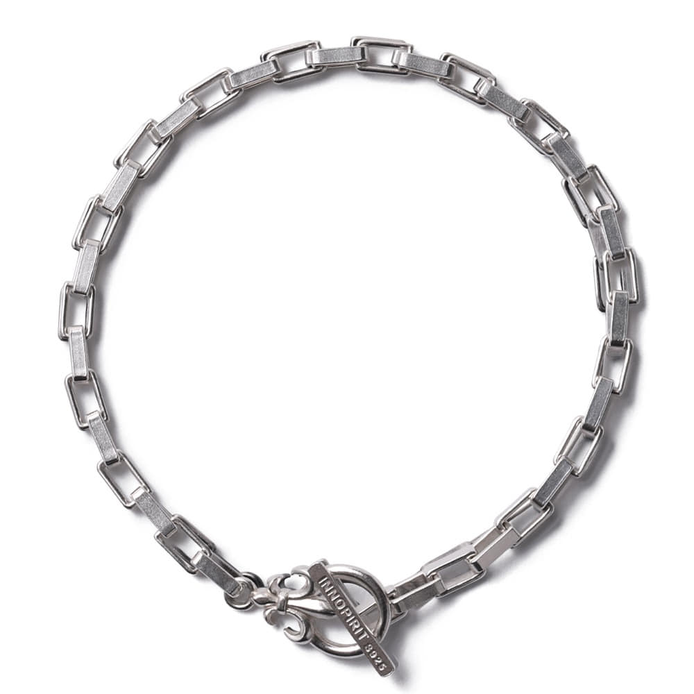 Innopirit Square Chain 92.5 Silver Bracelet Glossy Matte