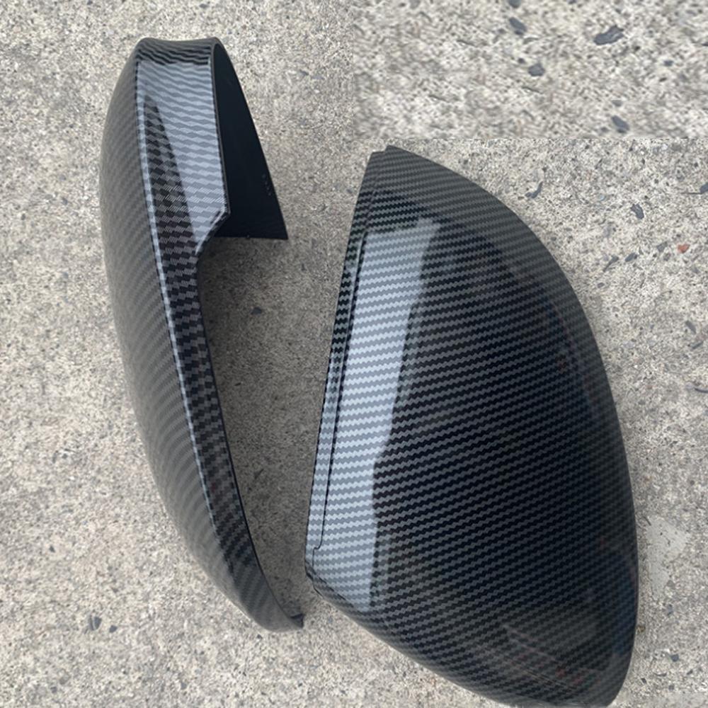 For VW Golf  8 MK8 2020 2025 2025 Mirror Covers Caps RearView Mirror Case Cover Carbon Look Bright Black  Covers