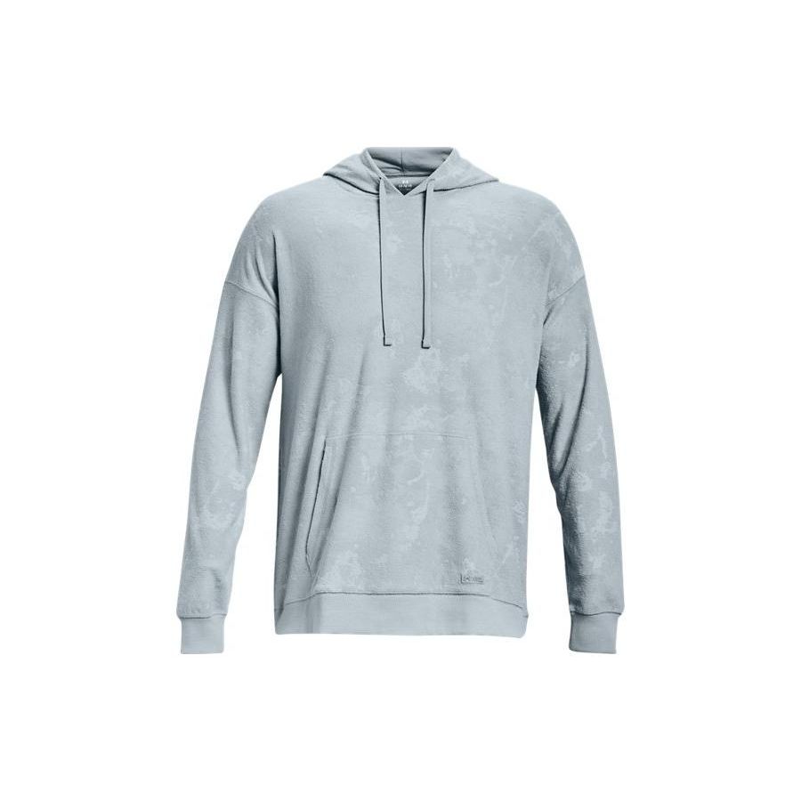 

Under Armour Cotton Knit Loose Fit Long Sleeve Hoodie Men hoodies Harbor-Blue 1377177-465 M