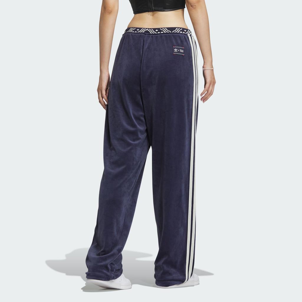 Adidas Originals Classic Retro Velvet Knit Joggers Women Bottoms Navy IX4231