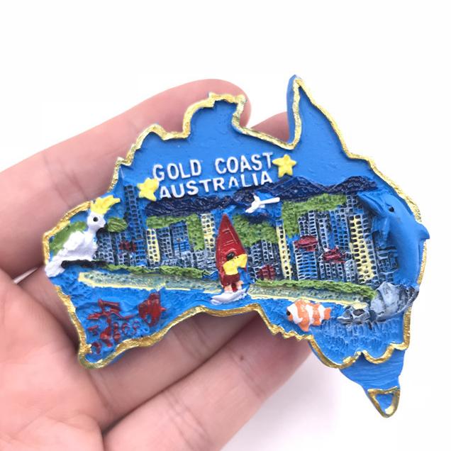 Australia Travelling Souvenirs Fridge Magnets Australian Resorts Sydney Melbourne Magnetic Stickers for Message Board Home Decor