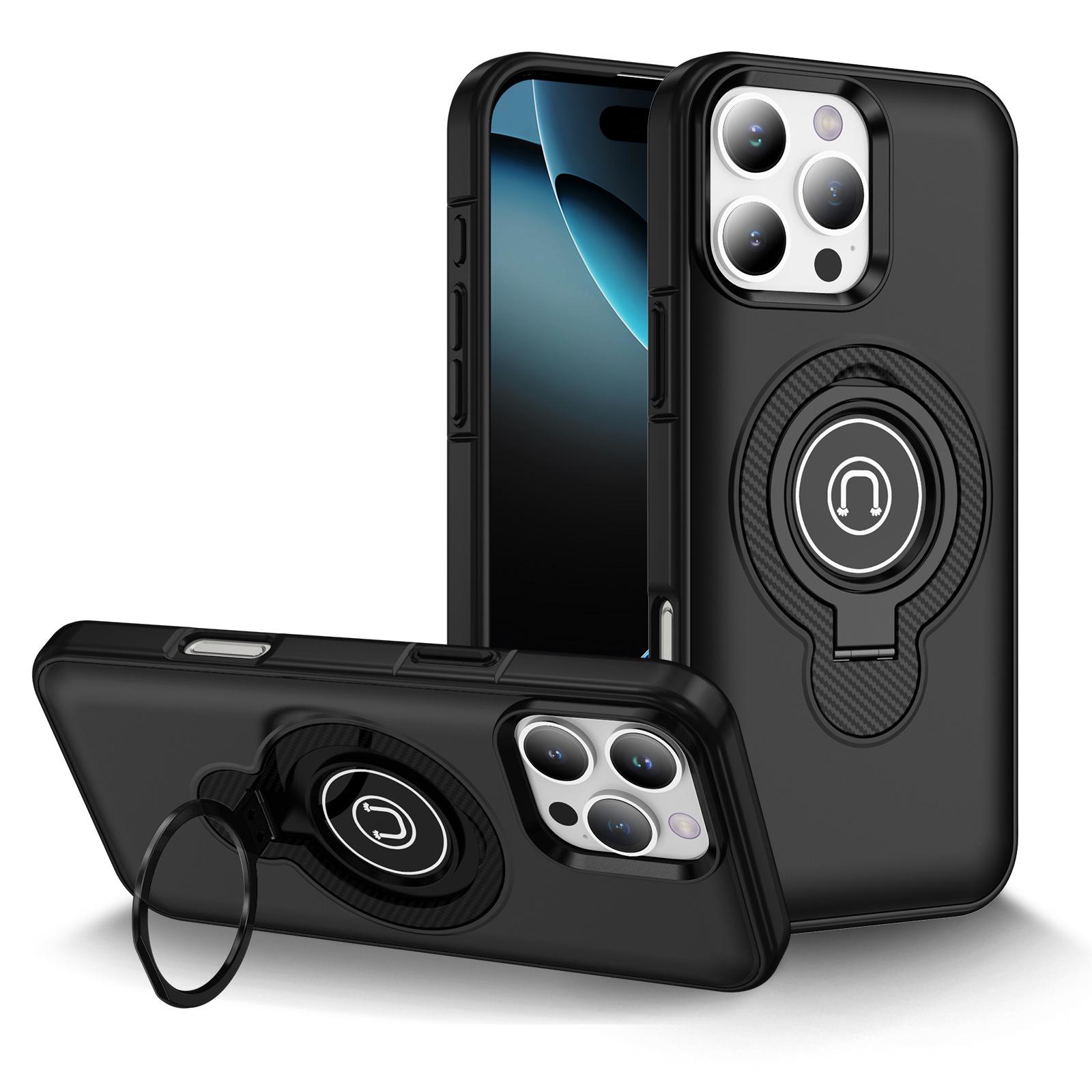 

New Product for IPhone16 Mobile Phone Case Two-in-one for Apple 15pro Stand Magnetic Suction 14 Mobile Phone Protective Cover For iPhone11 Pro Max
