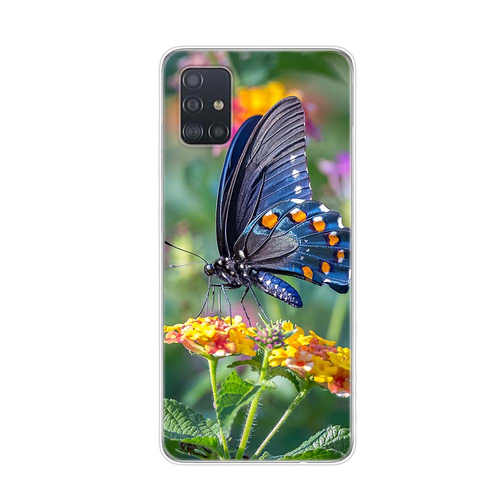 Cute Butterfly Fashion For Samsung Galaxy A01 A11 A12 A22 A21S A31 A41 A42 A51 A71 A32 A52 A72 A02S Soft Phone Case