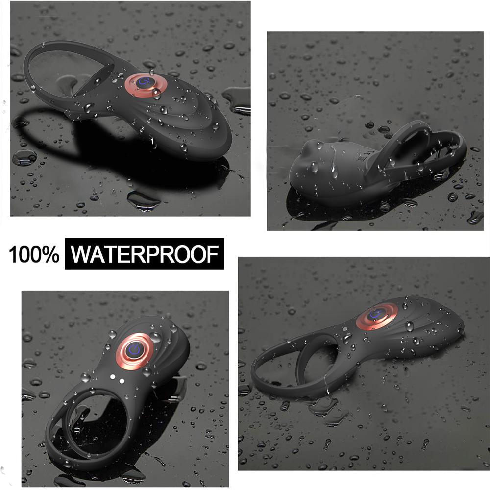 Male Penis Vibrating Ring Masturbator Dick Delay Ejaculation Clitor Stimulator Cock Ring Vibrator Sex Toys For Men Couples Adult