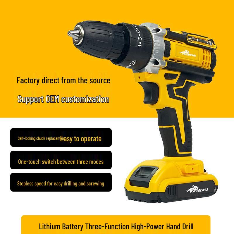 Cordless Impact Hand Drill Set with Wireless Charging for Home Improvement & Woodworking