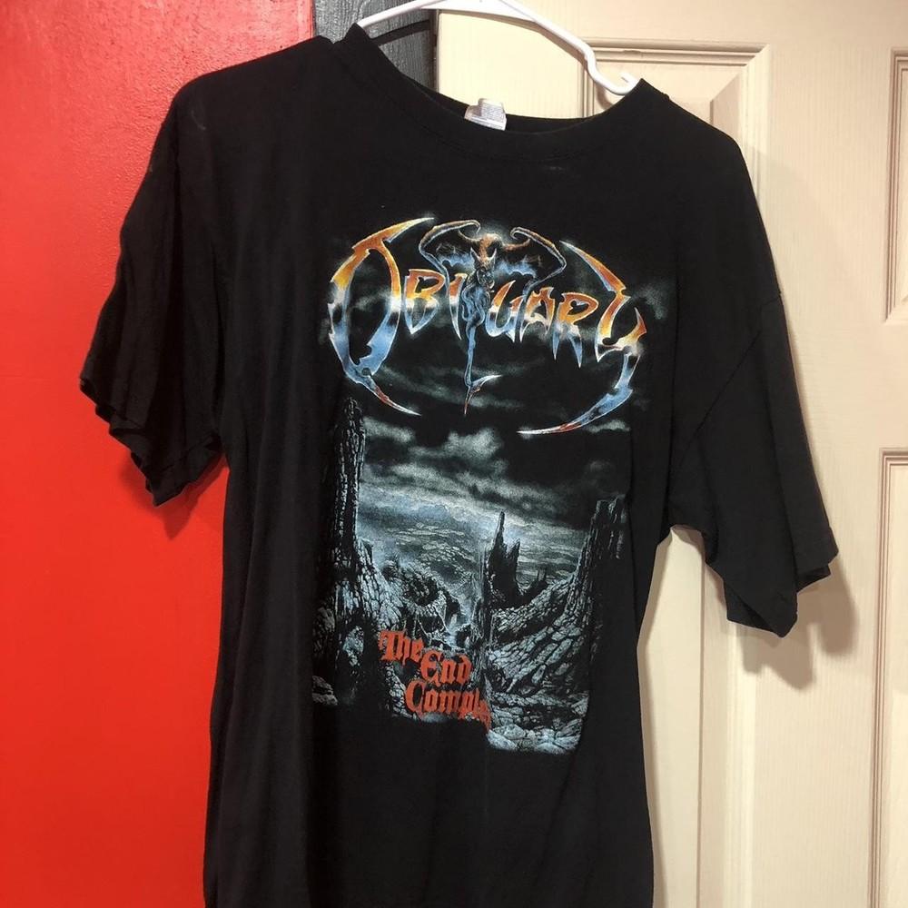 Vtg Remake Obituary rock band Black T shirt Unisex tee Heavy Cotton NH24256 XXXXL