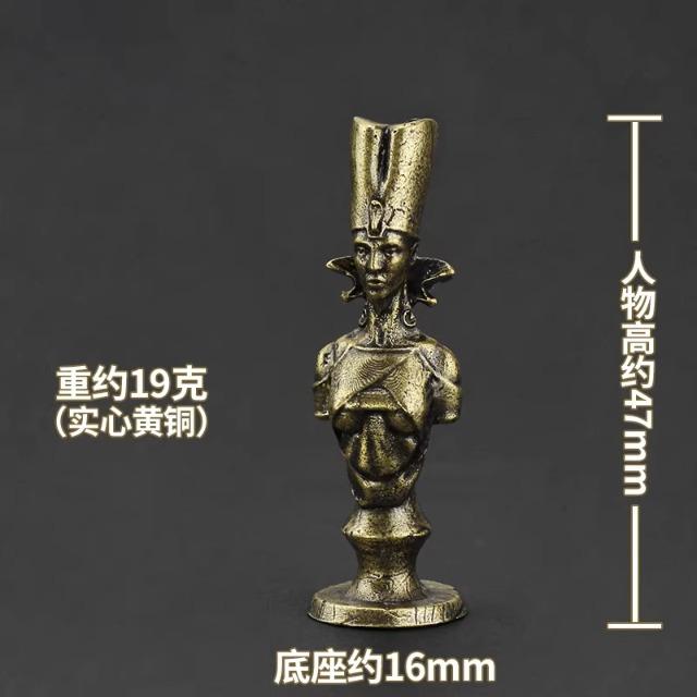 Solid Brass Metal Luxury Chess Pieces Set Ancient Egyptian Pharaoh Theme Vintage Desktop Decor for Men Gift Collection