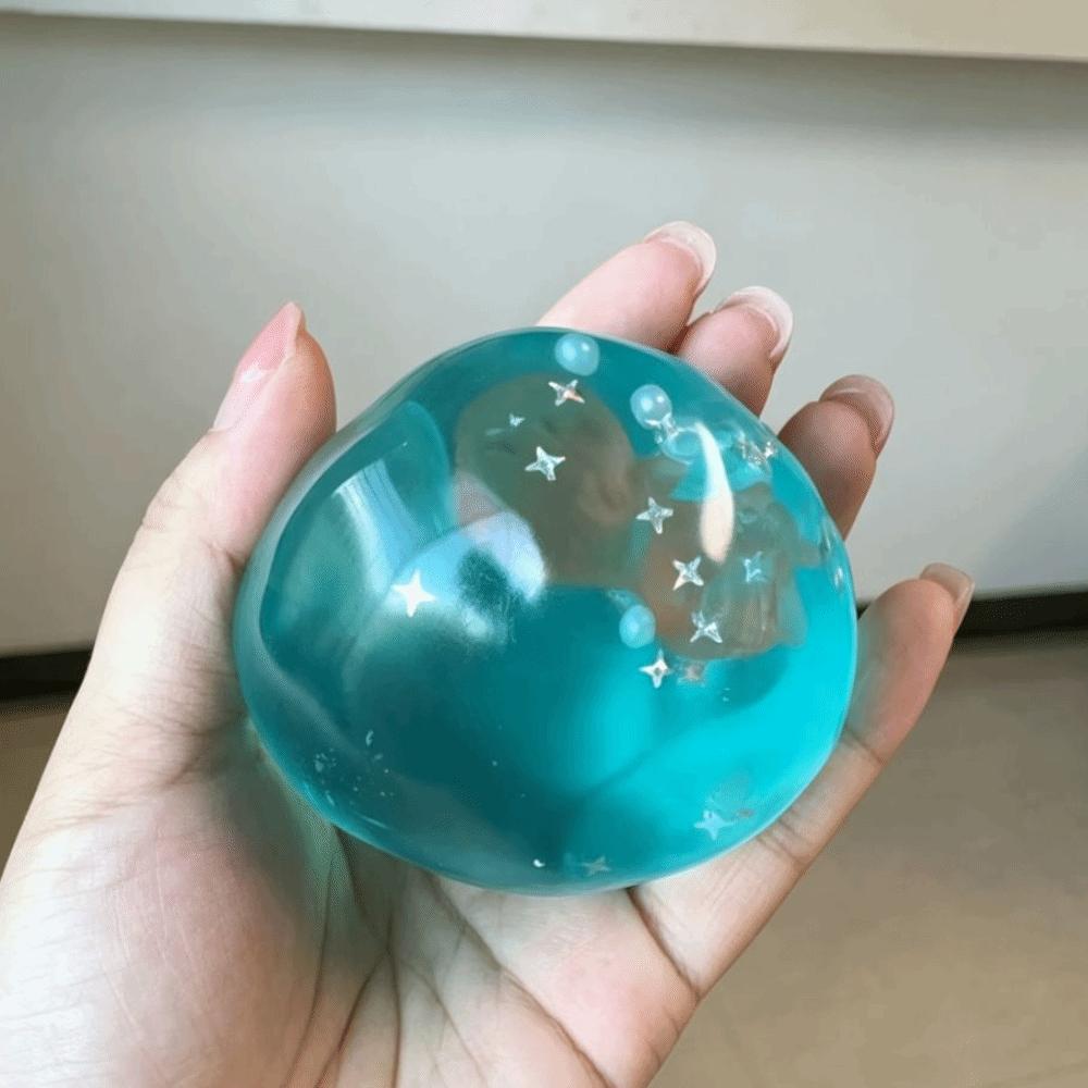 Transparent Goldfish Ball Fidget Toy Slow Rising Goldfish Ball Squeeze Toy Relief Toy