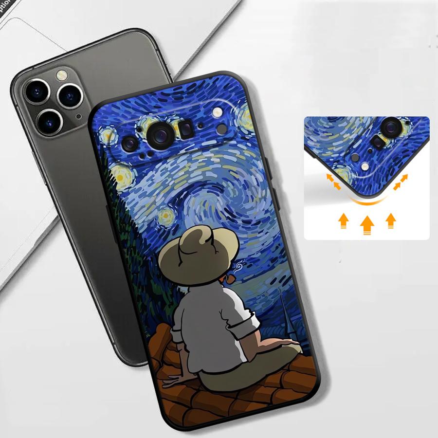Pouzdro pro Google Pixel 10A 10 9 Pro XL 9a 8a 6a 7a 6 7 8 Pro Kryt na telefon Van Gogh Hvězdná noc