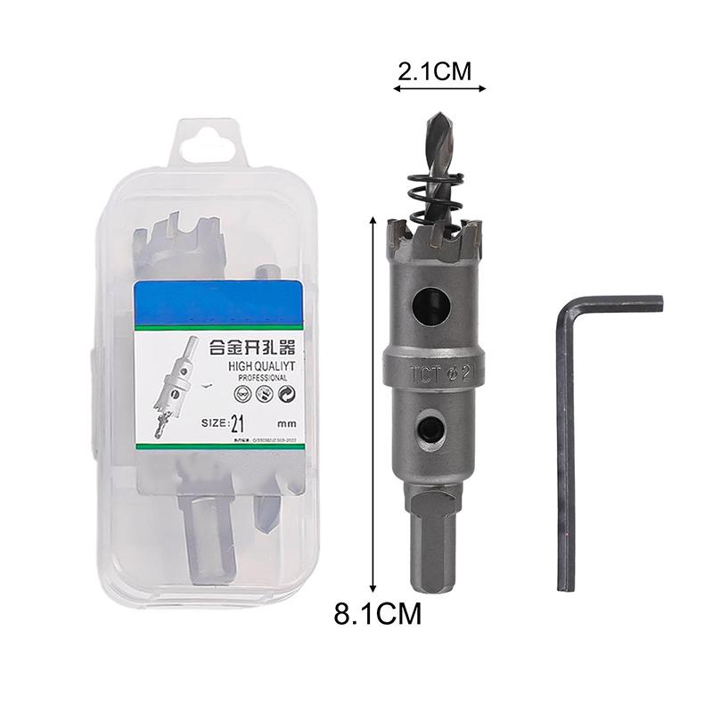 Stainless Steel Alloy Drill Bit Hole Saw Heavy Duty Impact Cutting Hole Bit For Aluminum Metal Plate Hardware Drilling Tools