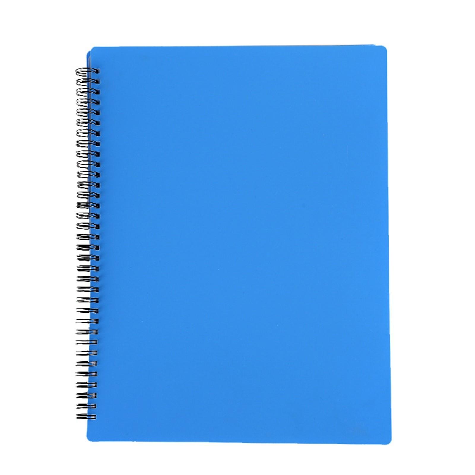 

Органайзер для нот формата А4, спиральная папка с 10 карманами для нот, рисунков и документов, простота редактирования One Size синий