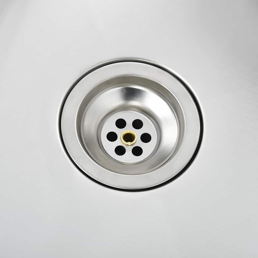 Vidaxl Handmade Kitchen Sink, Stainless Steel