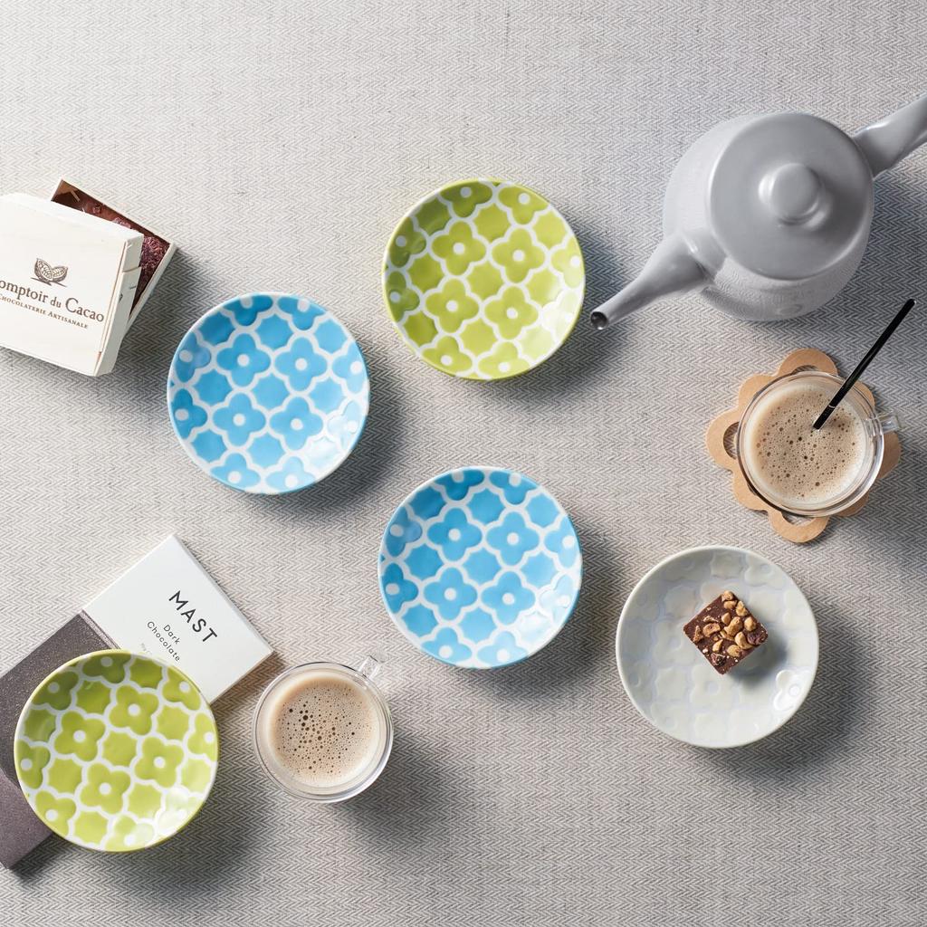 Dolce Duo Small Plate Set of 6 Soy Sauce Mino Made In Present (Small Plates, Dishes) (Wooden Box) - Ware, Japan, Gift, (SL-1659)