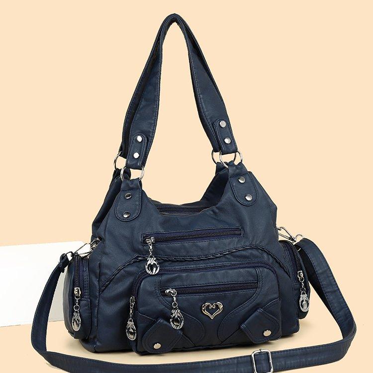 Multi-pocket Tote Bag Women's Large-capacity Shoulder Messenger Bag