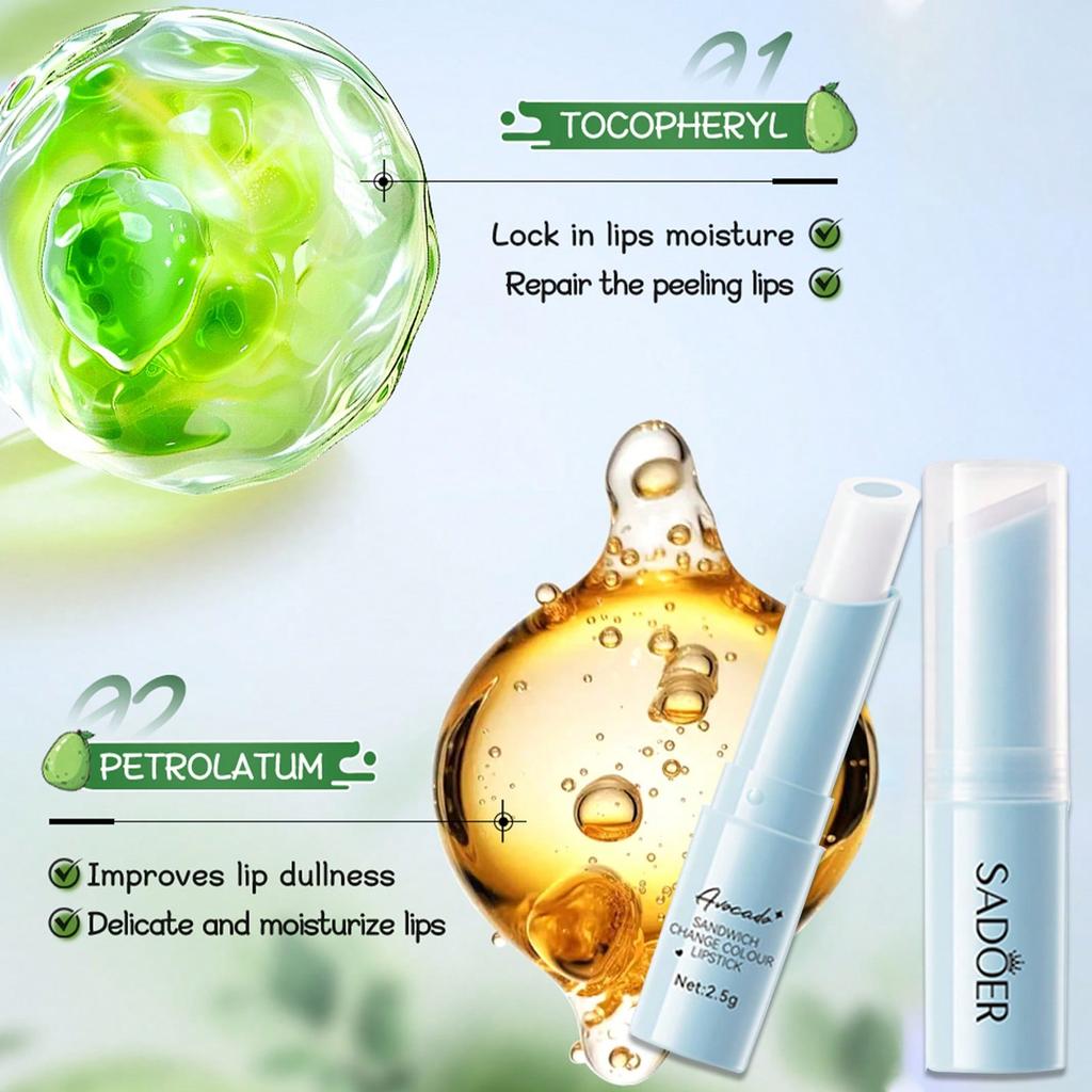 1PC Color Changing Moisturizing Lip Balm, Long-Lasting Moisturizing Lips, Soothing, Suitable For Dry