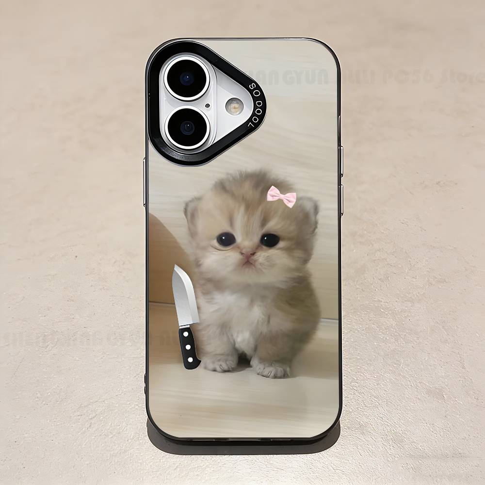 

Cut Little Cat Case For IPhone 11 12 13 14 15 16 17 Pro Max XS X XR Cover iPhone13