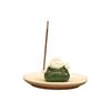 Cute Zongzi Ceramic Incense Burner: Dragon Boat Festival Gift & Sandalwood Holder Ornament