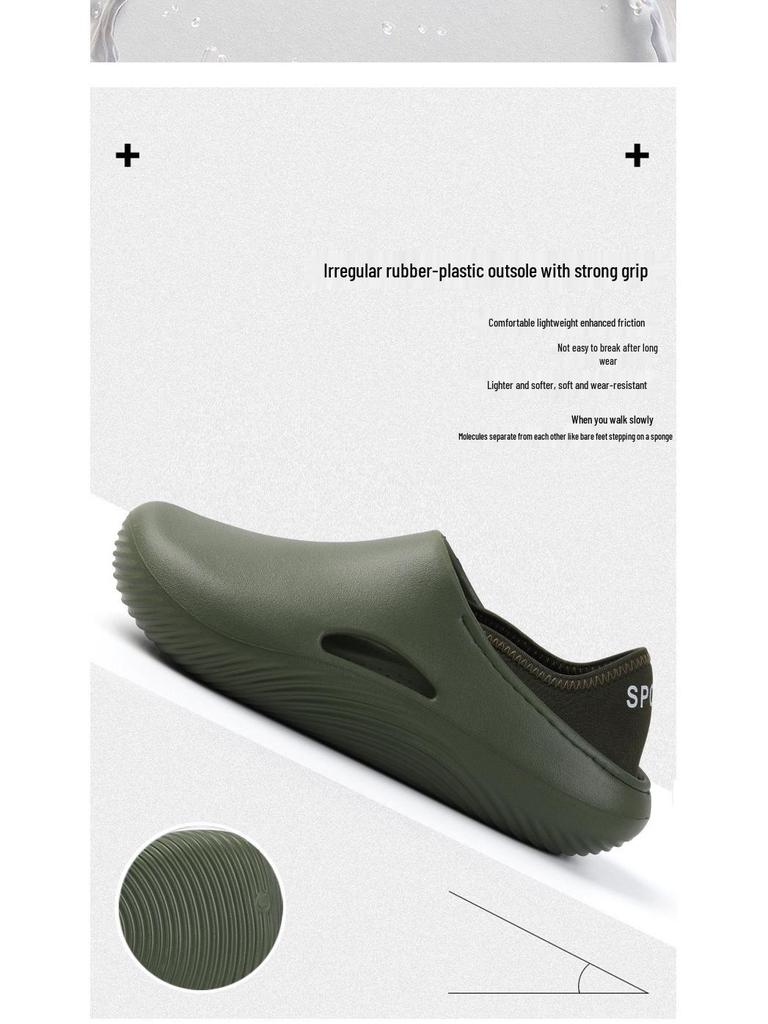 2025 Stepping-on-Clouds Geschlossene Zehenpartie Paar-Sandalen, Neuer Sommerstil, Dicke Sohle Damen Weiche Küchenschuhe