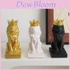 Nordische Glückslöwenfigur mit goldener Krone für Heimdekoration und Geschenke