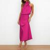 Spring and Summer New High-end Satin Sleeveless Dress Fashionable and Elegant Temperament Light Evening Dress