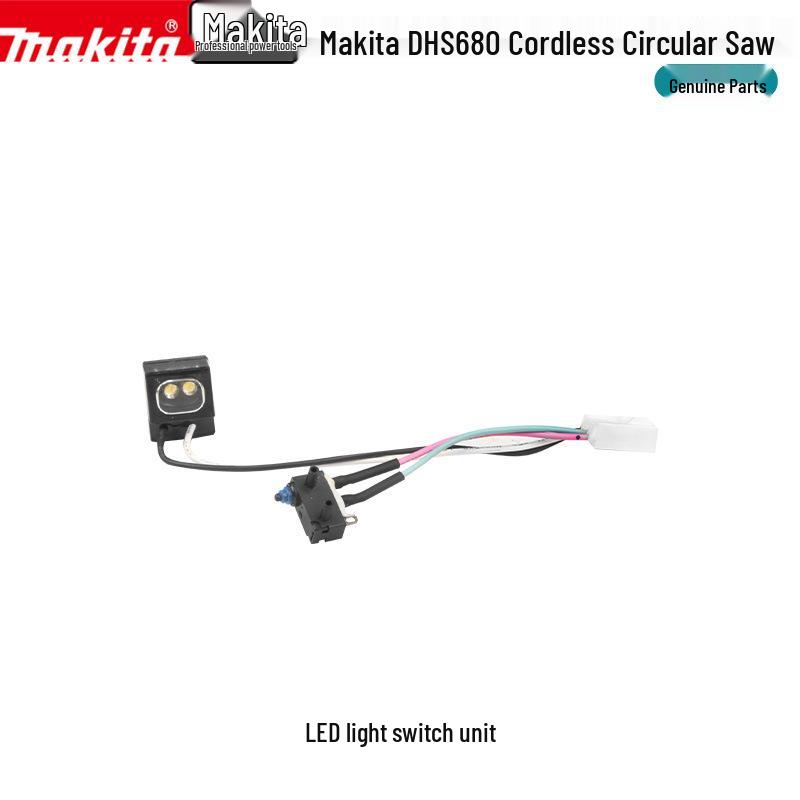 Accesorii pentru fierăstrău circular electric Makita: Controler Switch, Rotor, Stator, Carcasă Cutie de Viteze, Placă de Bază pentru DHS680.