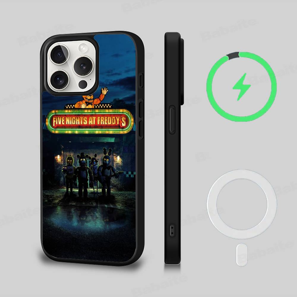 F-FNAF Five-nights-At-Freddys Magnetic For Magsafe Phone Case For iPhone 17 Air 16 Pro Max 15 14 13 12 11 Protective Cover