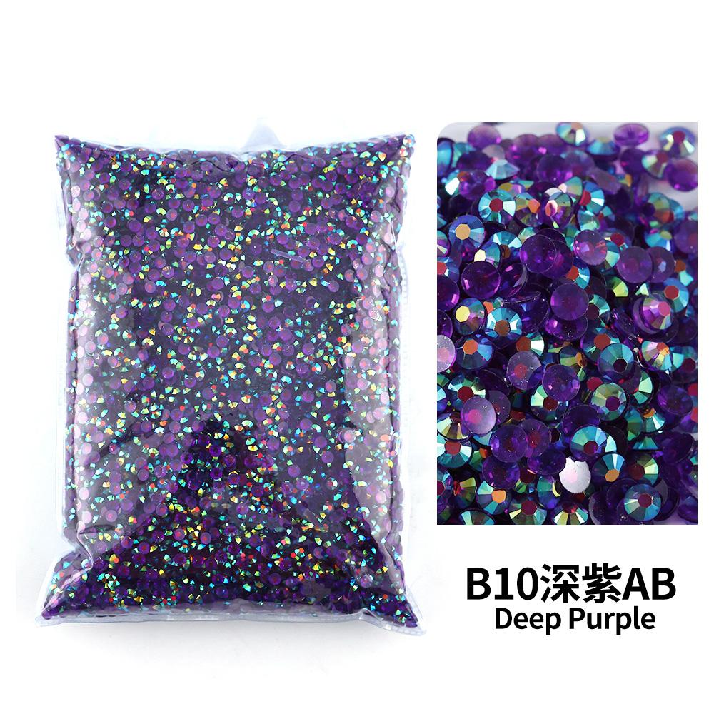 Wholesale Bulk Resin Rhinestone Jelly Color AB transparent AB 2mm,3mm,4mm,5mm,6mm Facets FlatBack Nail Art Garment Decoration
