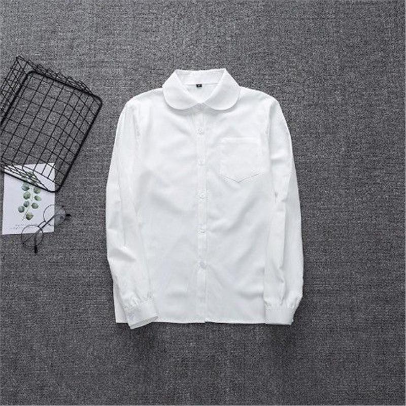 Authentic Japanese JK Uniform White Shirt - Short/Long Sleeve, Point/Round Collar, Non See-Through