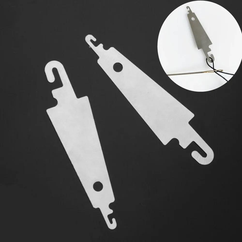 5-50PCS Stainless Steel Needle Threaders Inserter Embroidery Needle Threader Threading Device DIY Needlework Cross Embroidery
