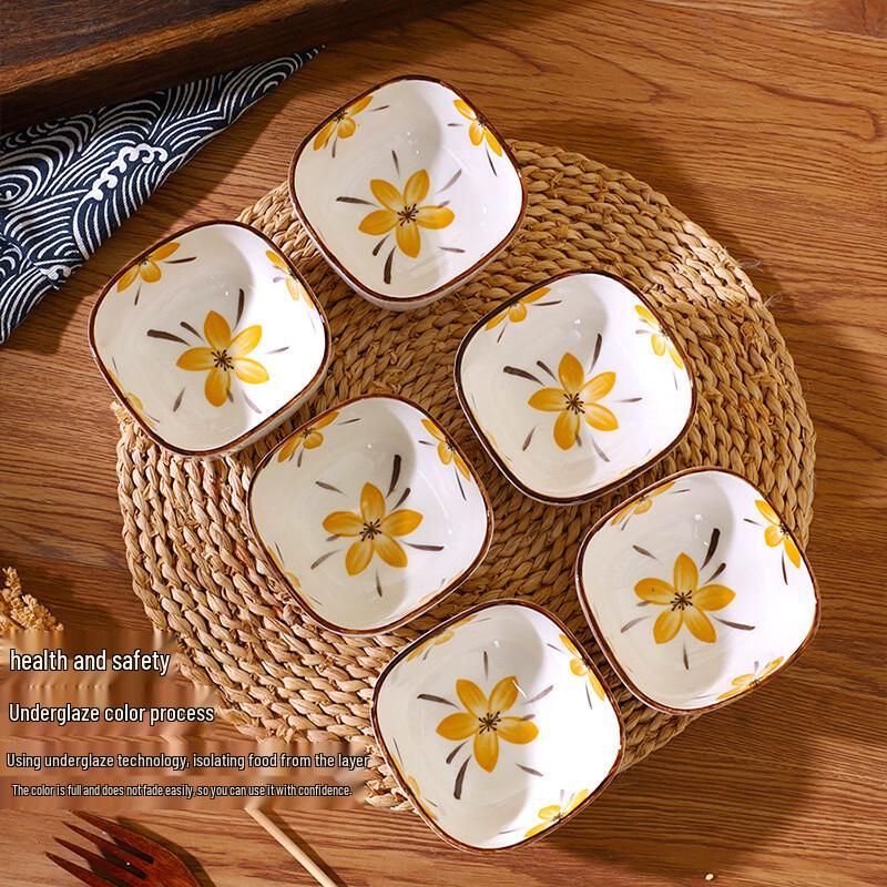 

Abay Japanese Ceramic Square Plates Set