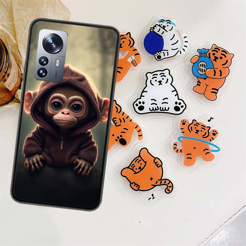 Monkey Frog Pig Cow Bird Cat Animal Phone Case For Xiaomi Poco X7 X6 M8 M7 M6 M4 M3 X4 Pro F7 Ultra M5S Mi 14 14T 15 15T 12T 10T