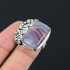 Birthday Gift For Her Natural Botswana Agate Stackable Ring Size 6 925 Silver