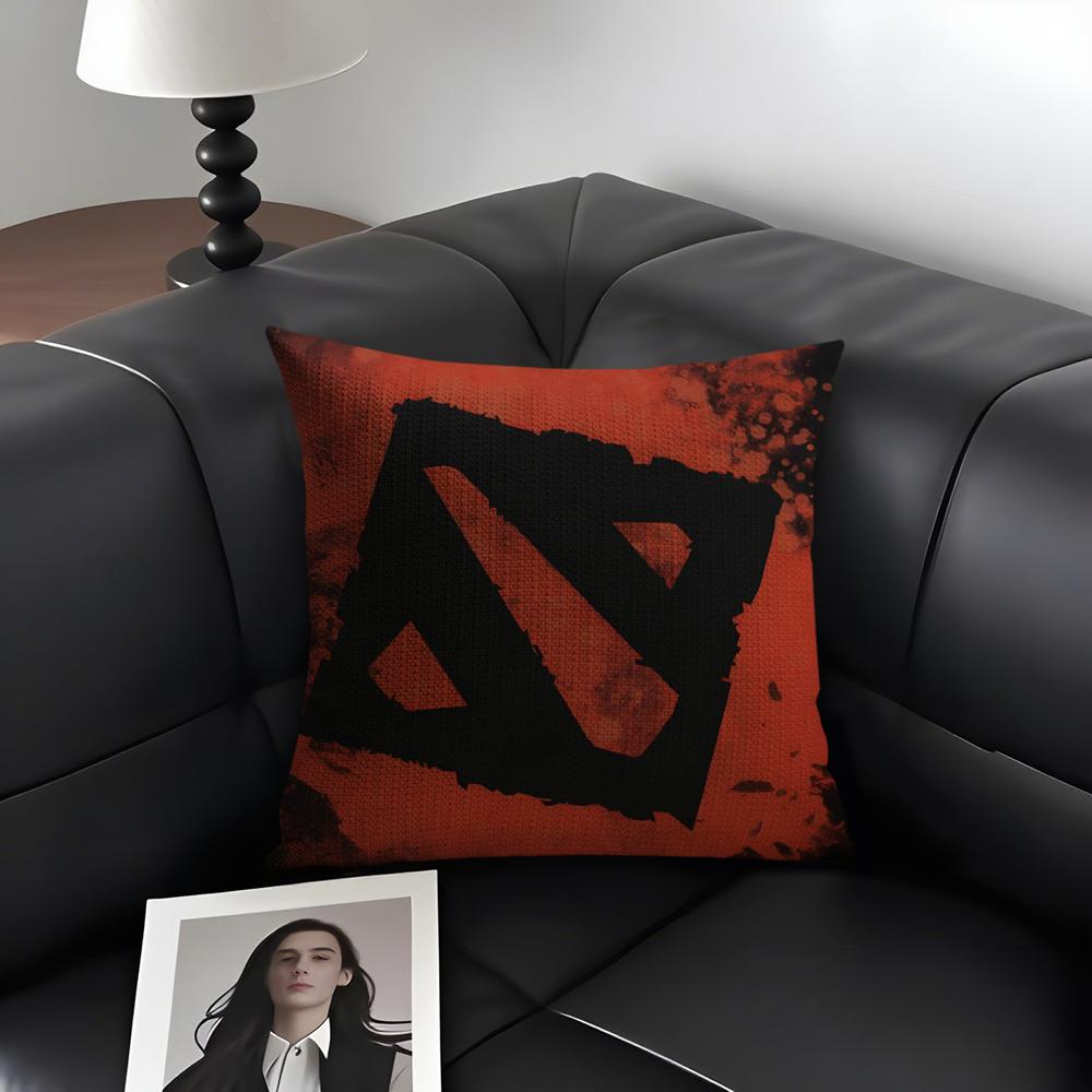 C-Cool Dotaa 2 Game Cushion Cover Natural Linen Organic Fabric Double-Sided Printing Sofa Home Decor Gift Pillow Case