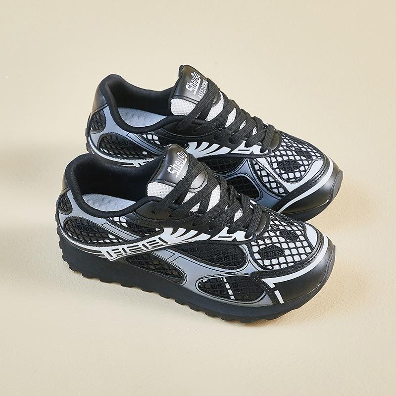 New Dad Shoes for Women In Summer Student Sports and Leisure Street Photography Mesh Breathable and Heightened